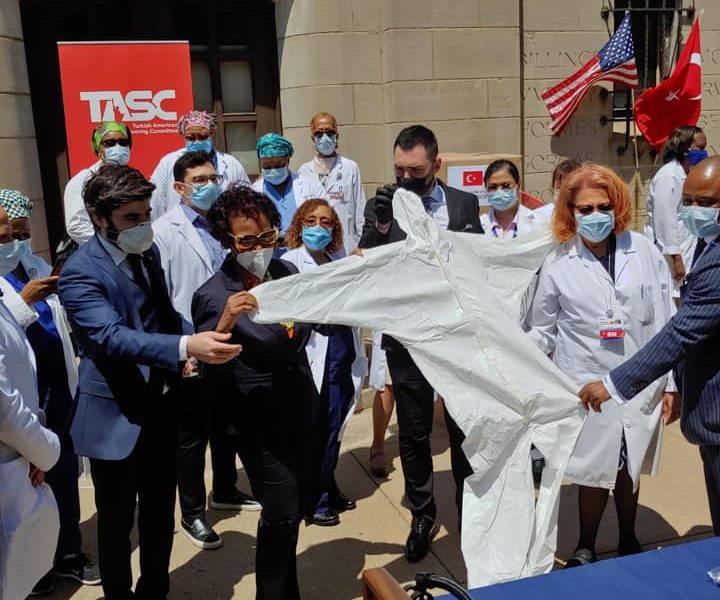 TASC donated 2,000 Hazmat suit and 5,000 surgical masks